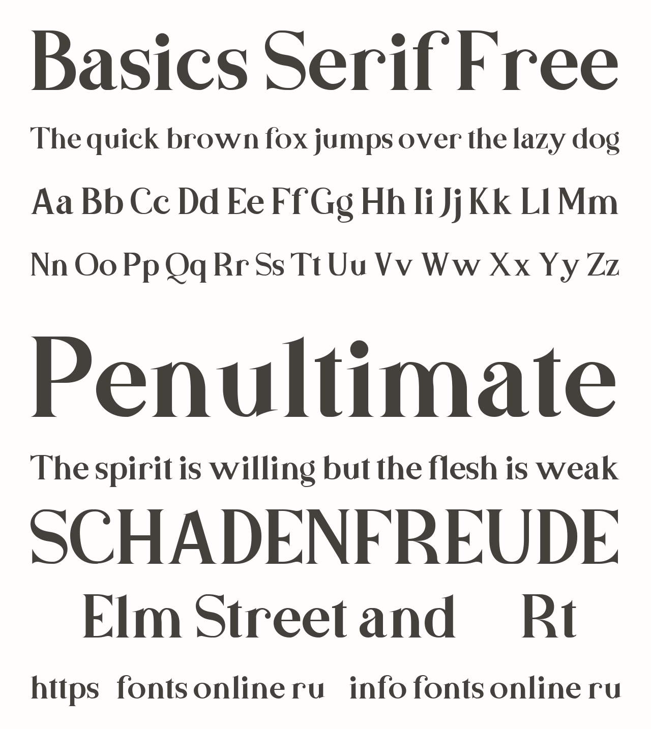 Basics Serif Free Free Font Download